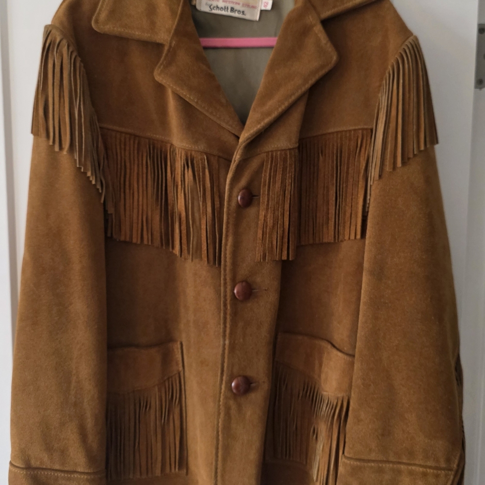Tan Suede Fringe Jacket